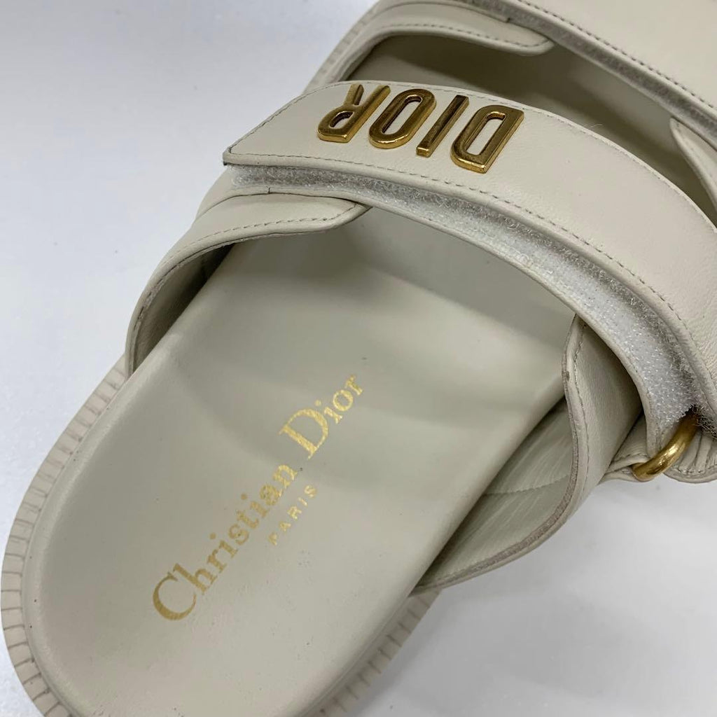 Dior Act Lambskin Velcro Strap Sandals — view 7