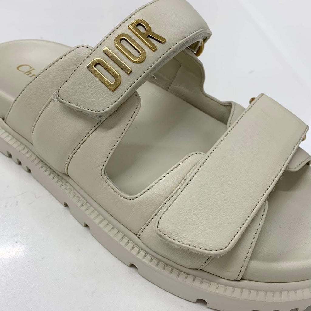 Dior Act Lambskin Velcro Strap Sandals — view 9