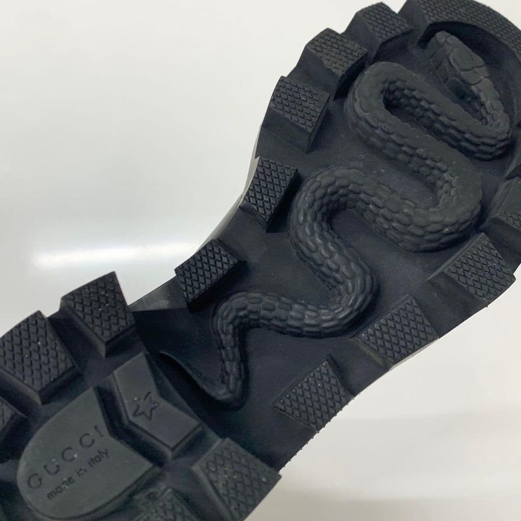 Gucci Leather Bijou GG Marmont Belt Side Gore Short Boots — view 9