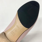 Hermes Royale Leather Fringe Loafers Pink White — view 8