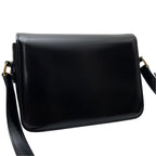 Celine Leather Teen Triomphe Shoulder Bag Black — view 2