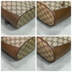 Gucci GG Sherry Line Shoulder Bag Brown Leather Drawstring — view 9