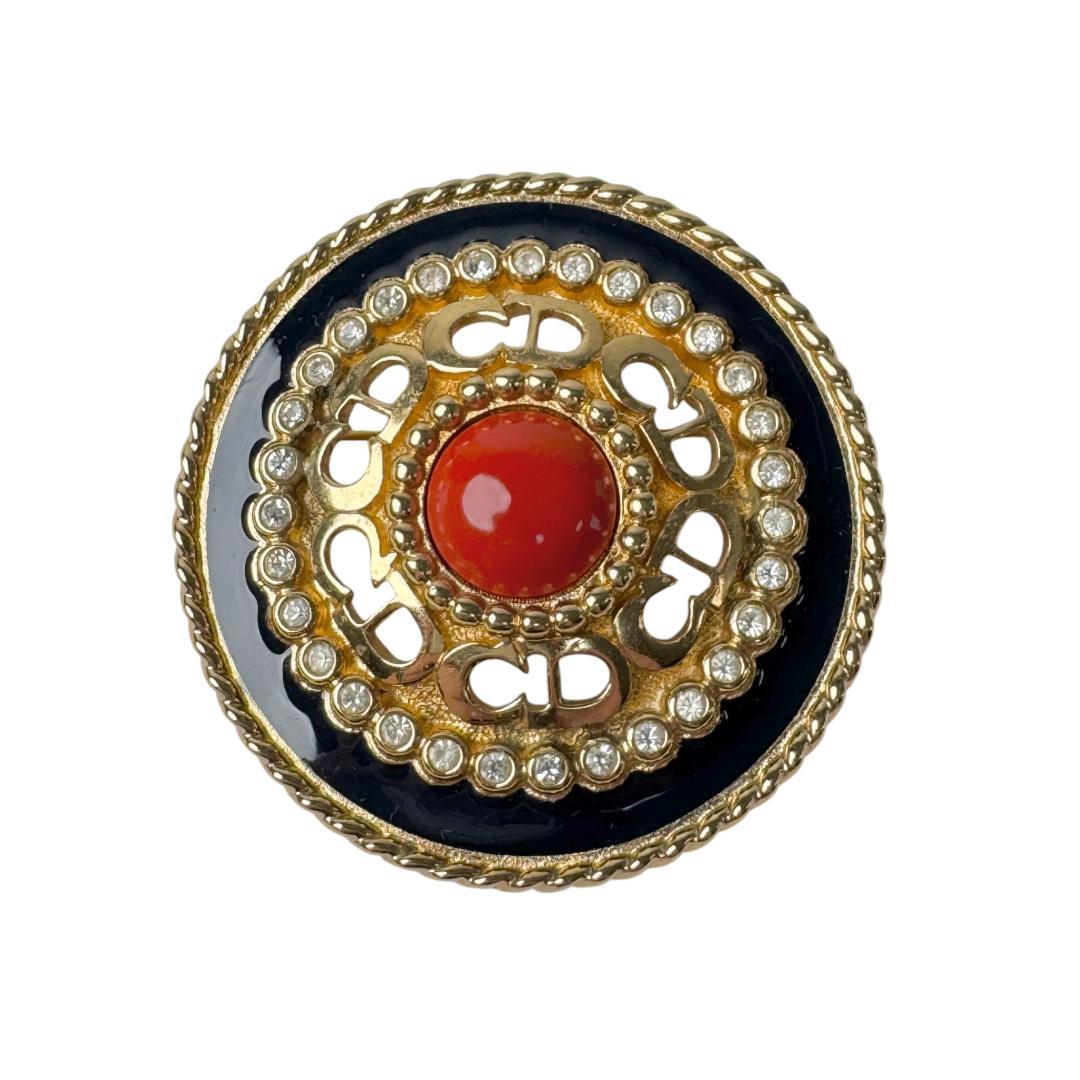 Dior Vintage Brooch Rhinestone — view 2