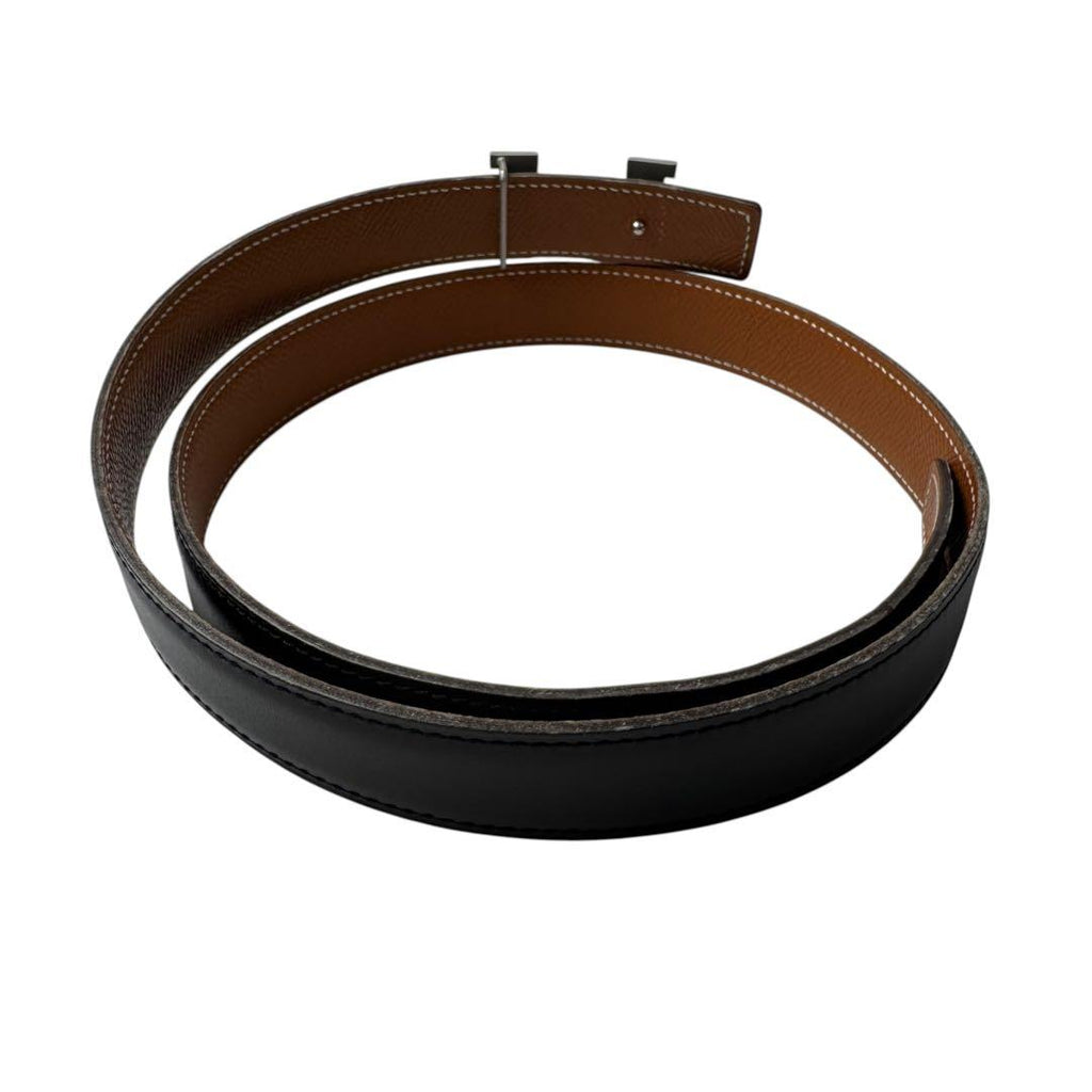 Hermes Constance H Belt 75 Black Brown Buckle — view 3