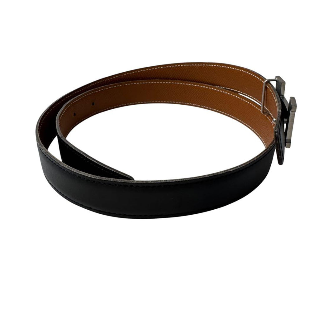 Hermes Constance H Belt 75 Black Brown Buckle — view 5