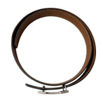 Hermes Constance H Belt 75 Black Brown Buckle — view 7