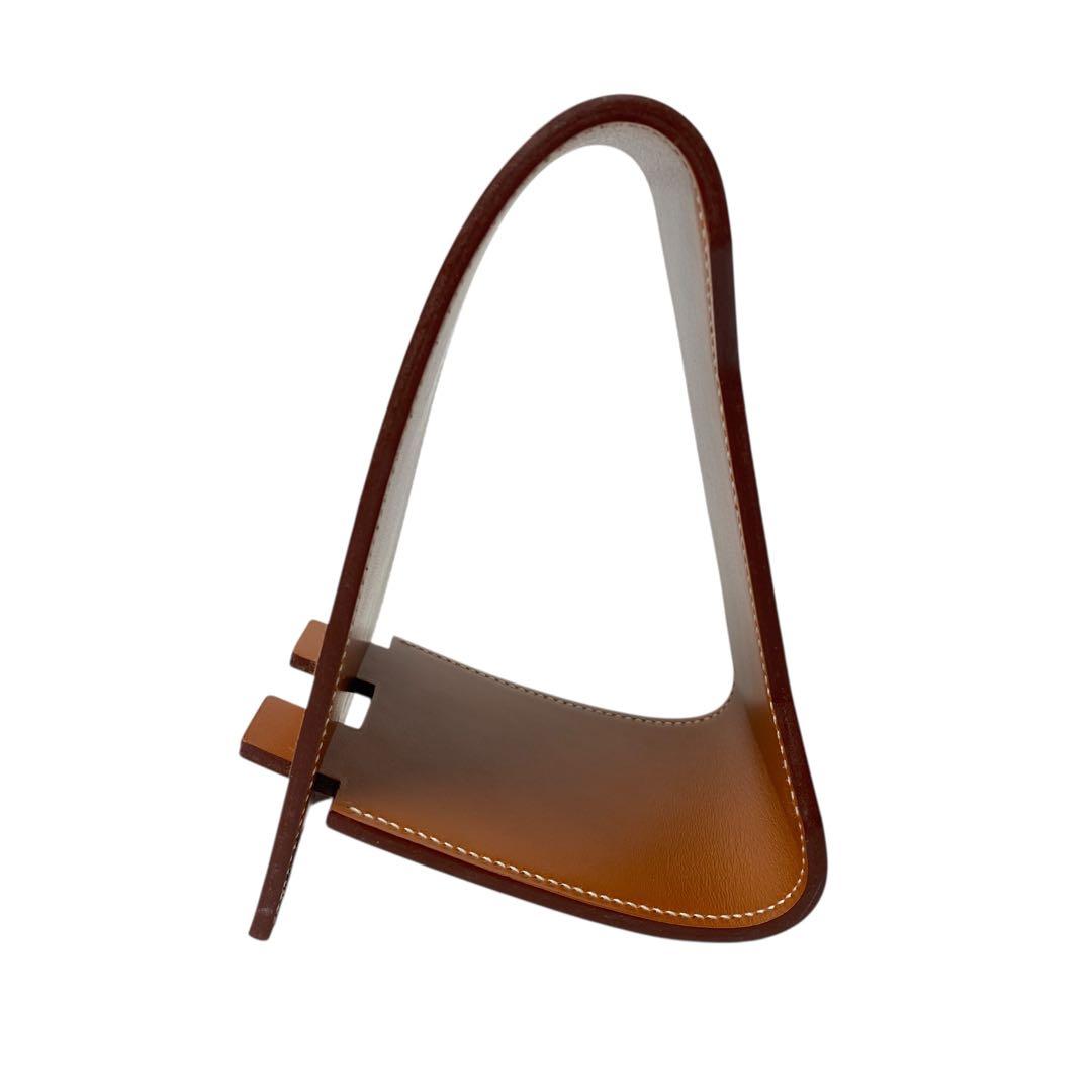 Hermes Smartphone Stand Appli Vache Hunter Leather Shoulder Bag — view 4