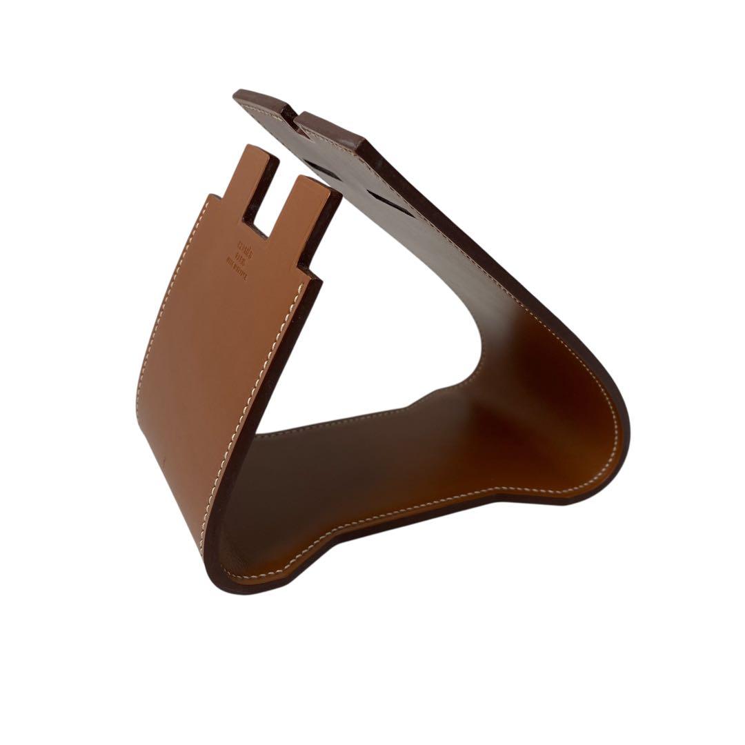 Hermes Smartphone Stand Appli Vache Hunter Leather Shoulder Bag — view 7