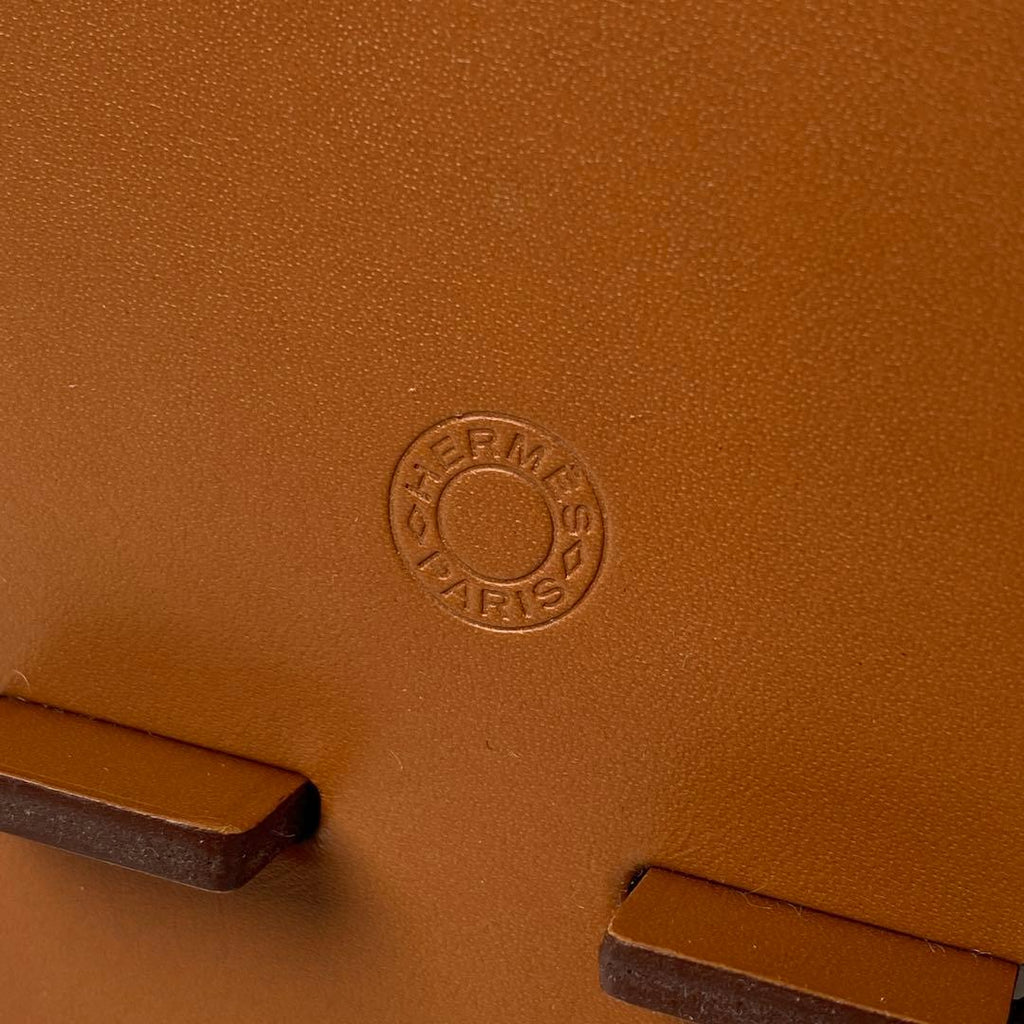 Hermes Smartphone Stand Appli Vache Hunter Leather Shoulder Bag — view 8