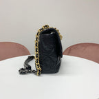 Chanel 19 CC Logo Ta on Rock Chain on Shoulder Bag — view 2