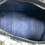 Gucci GG Boston Bag Hand Navy Leather Gold — view 5