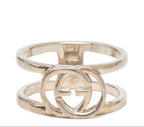 Gucci Interlocking Ring Silver — view 2