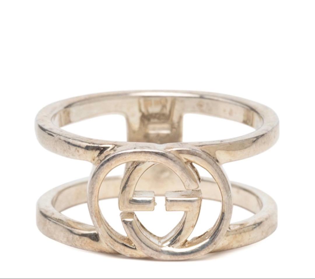 Gucci Interlocking Ring Silver — view 2