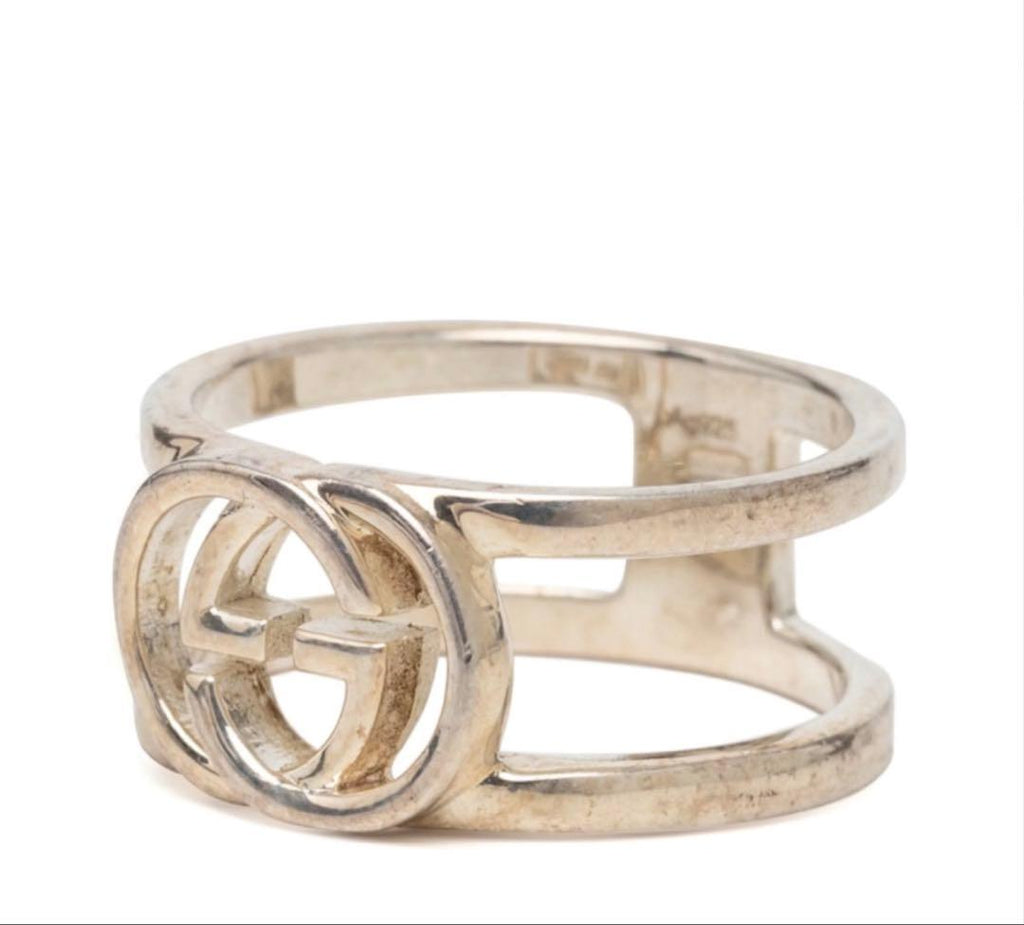 Gucci Interlocking Ring Silver — view 3