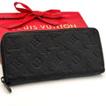 Louis Vuitton Wallet Zippy Horizontal Black