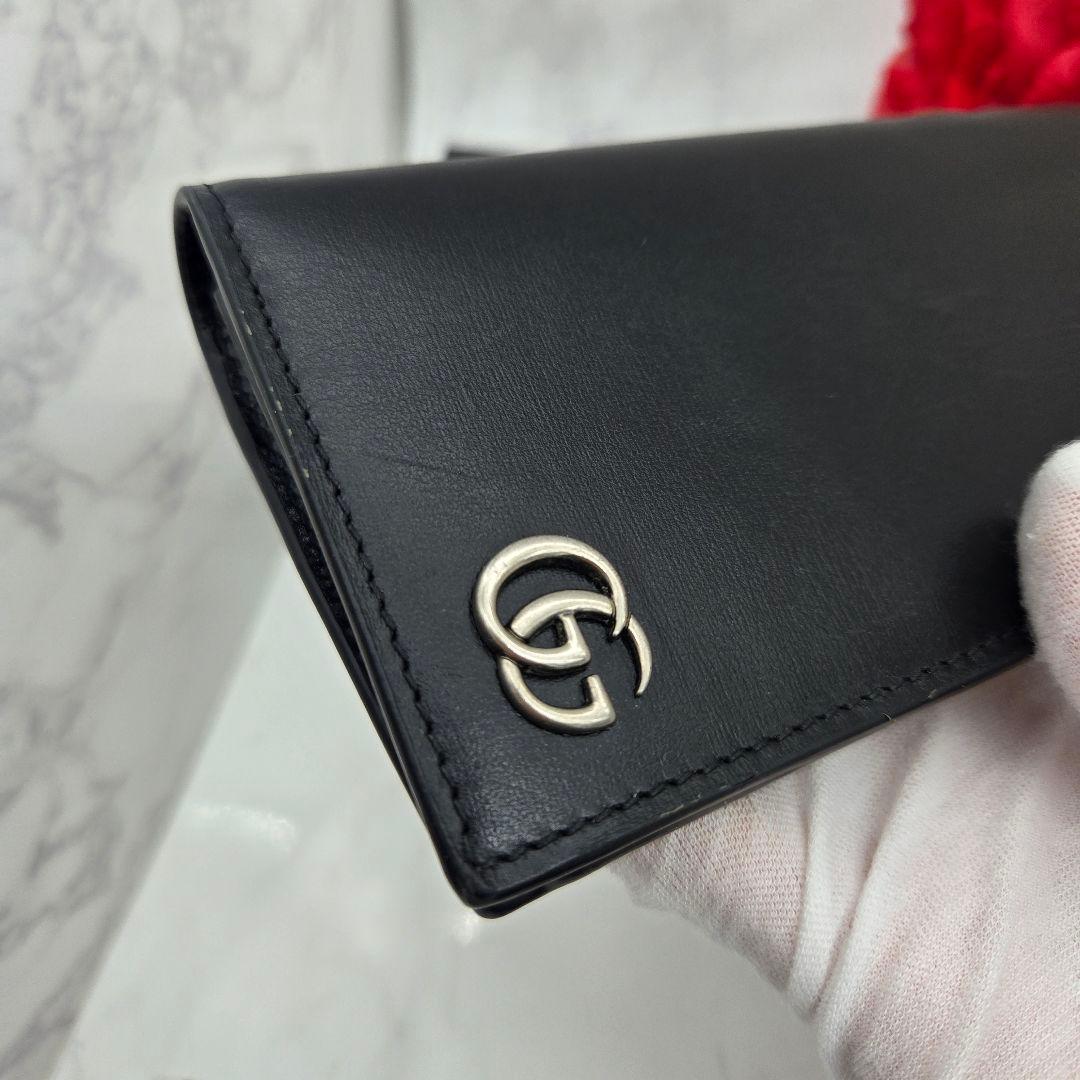 Gucci Wallet GG Marmont Silver Black — view 5