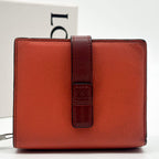 Loewe Vertical Wallet Compact Small Orange Anagram — view 2