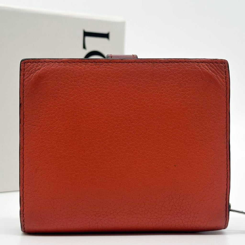 Loewe Vertical Wallet Compact Small Orange Anagram — view 3