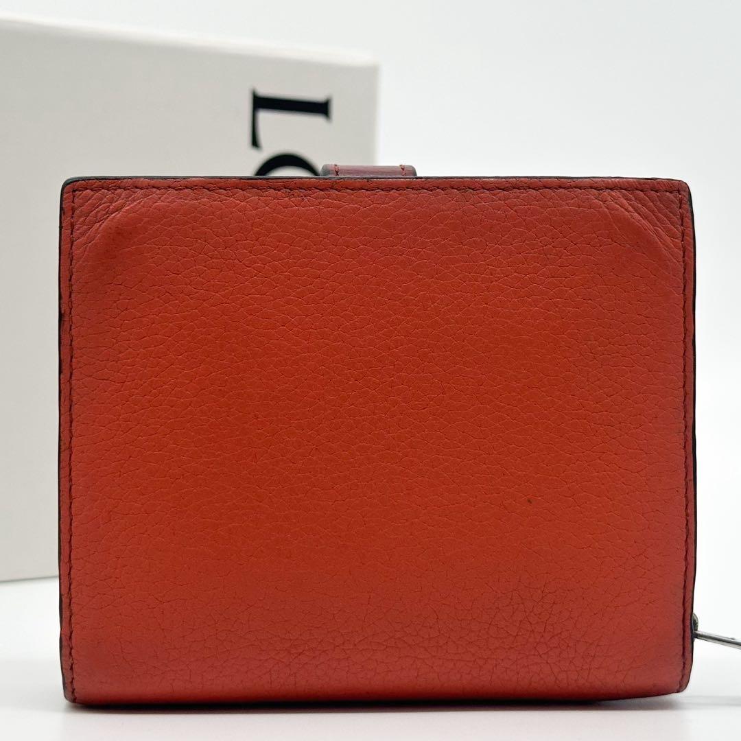 Loewe Vertical Wallet Compact Small Orange Anagram — view 3