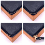 Louis Vuitton Monogram Empreinte Zippy Wallet Noir — view 7