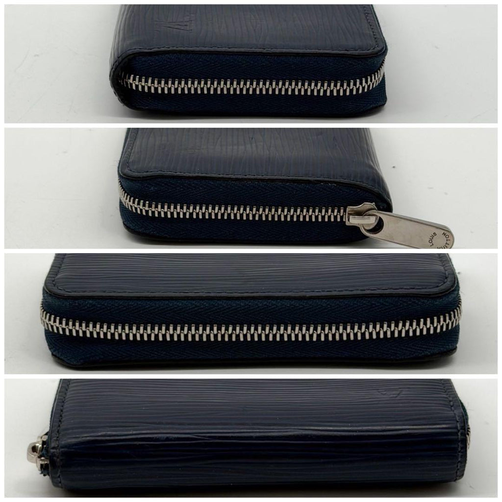 Louis Vuitton Zippy Coin Purse Epi Navy Compact Leather — view 4