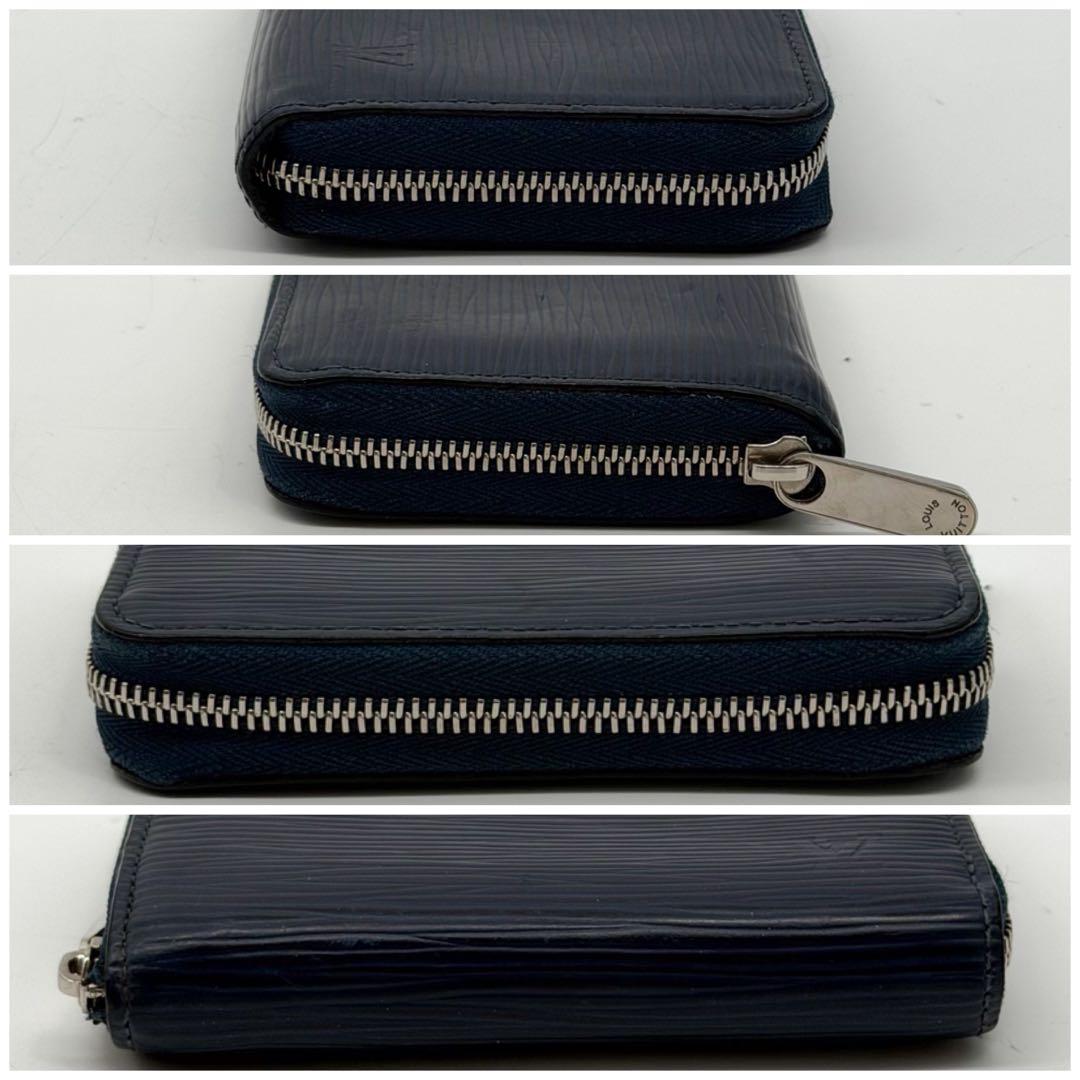 Louis Vuitton Zippy Coin Purse Epi Navy Compact Leather — view 4
