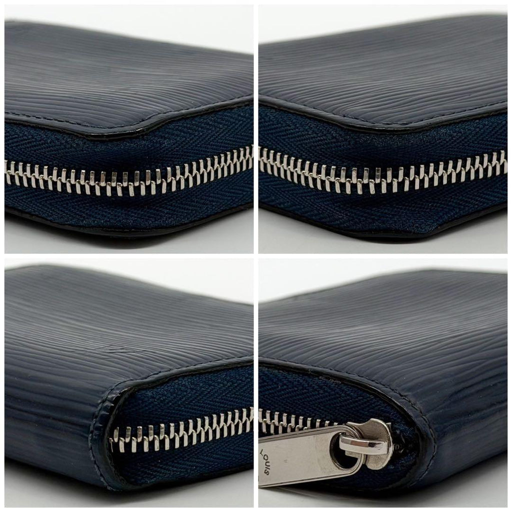 Louis Vuitton Zippy Coin Purse Epi Navy Compact Leather — view 5