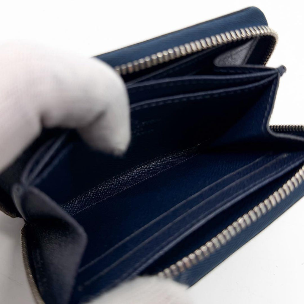 Louis Vuitton Zippy Coin Purse Epi Navy Compact Leather — view 8