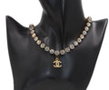 Chanel CC Logo Rhinestone Necklace