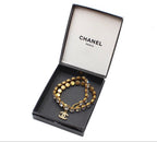 Chanel CC Logo Rhinestone Necklace — view 8