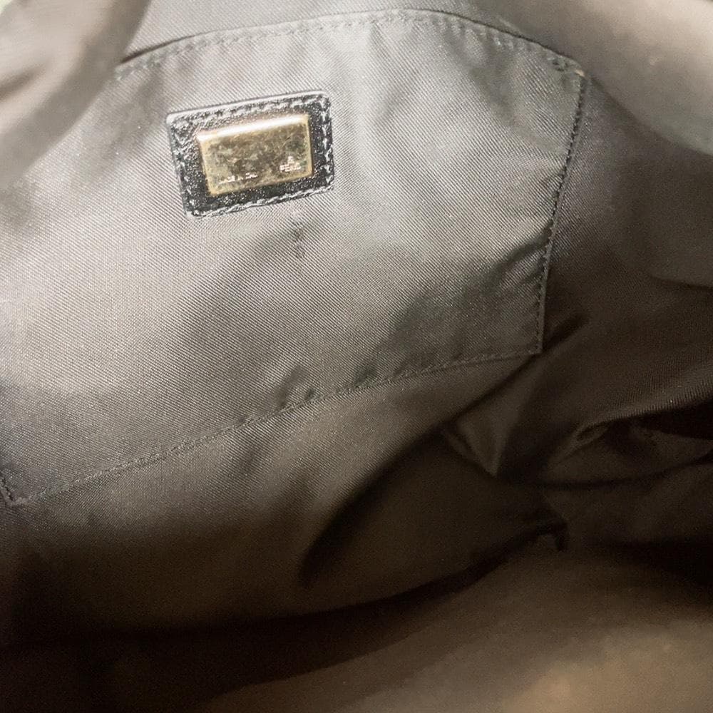Fendi Zucchino Logo Charm Hobo Shoulder Bag Zucca — view 9