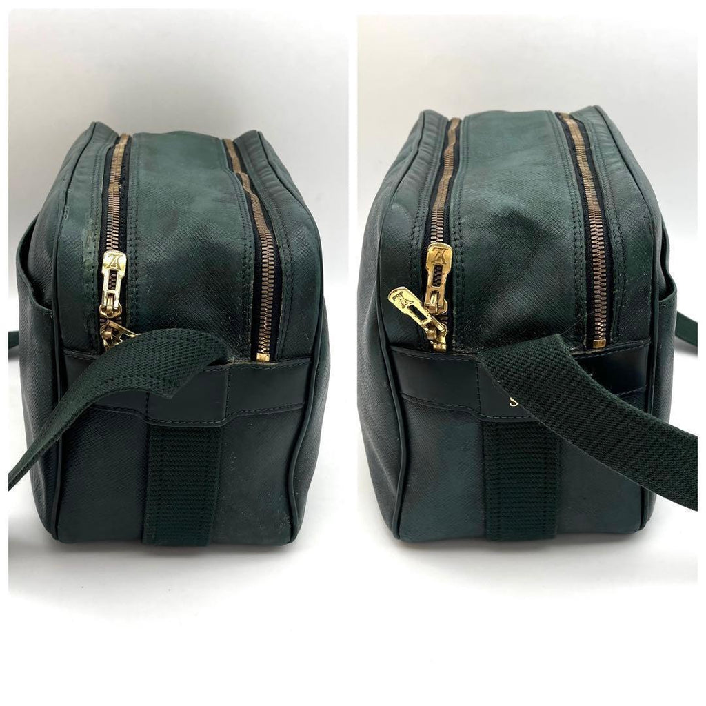 Louis Vuitton Taiga Reporter PM Shoulder Bag Epi Sea Green — view 8