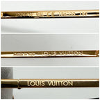 Louis Vuitton Mirror Sunglasses Flower Monogram Gold Eyewear — view 6