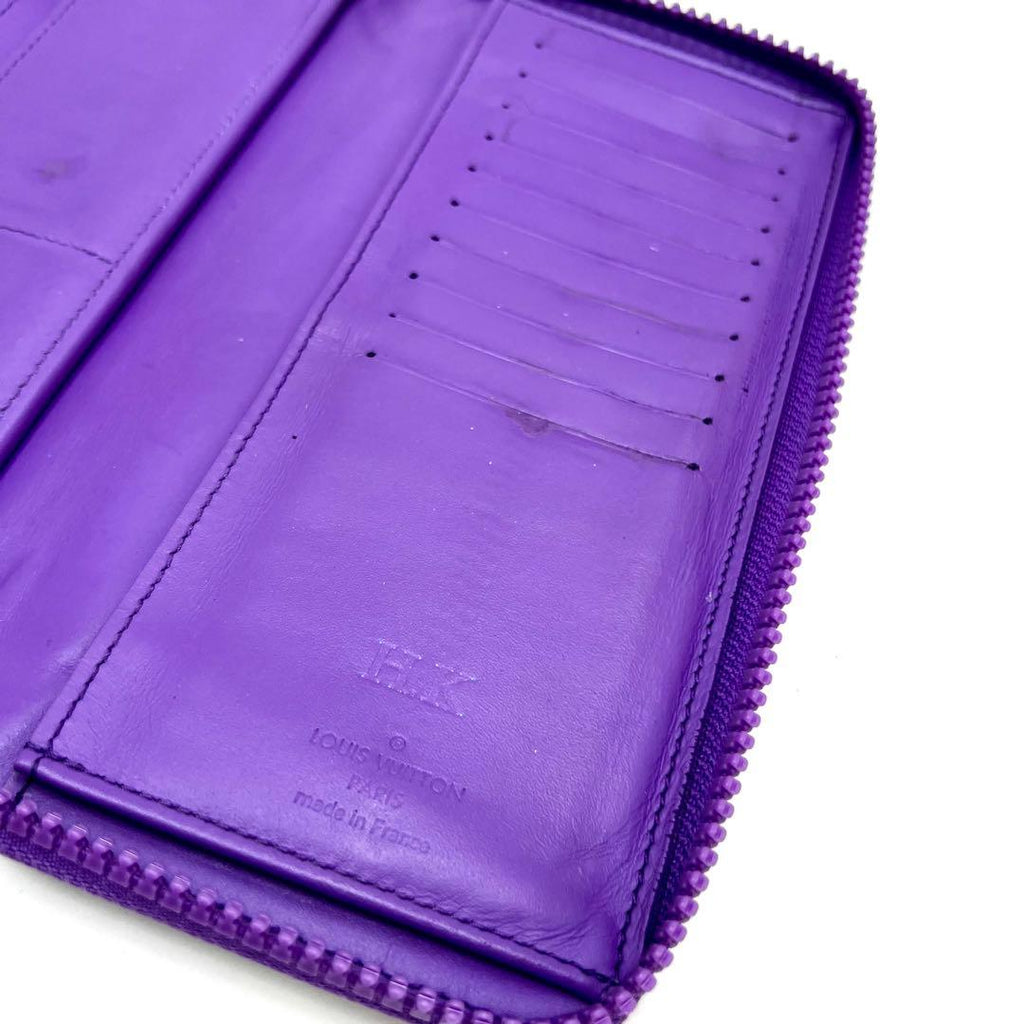 Louis Vuitton Monogram Taurillon Zippy Wallet Purple — view 9