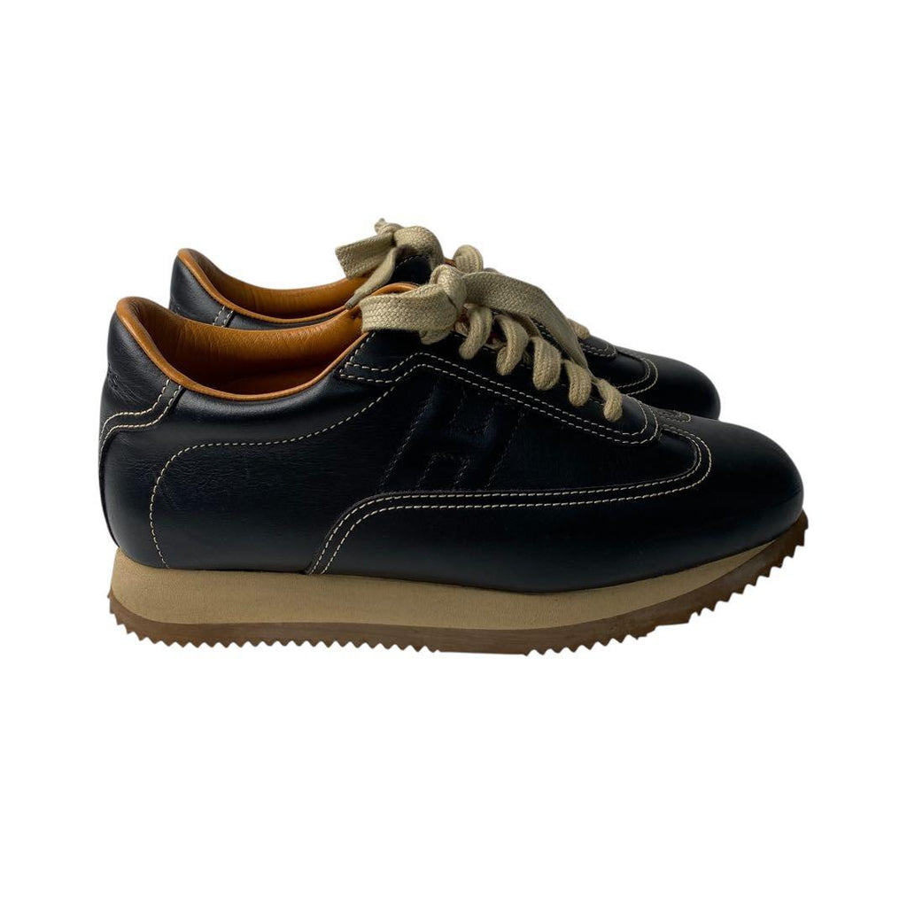 Hermes Quick Leather Sneakers 35 1 2 — view 3