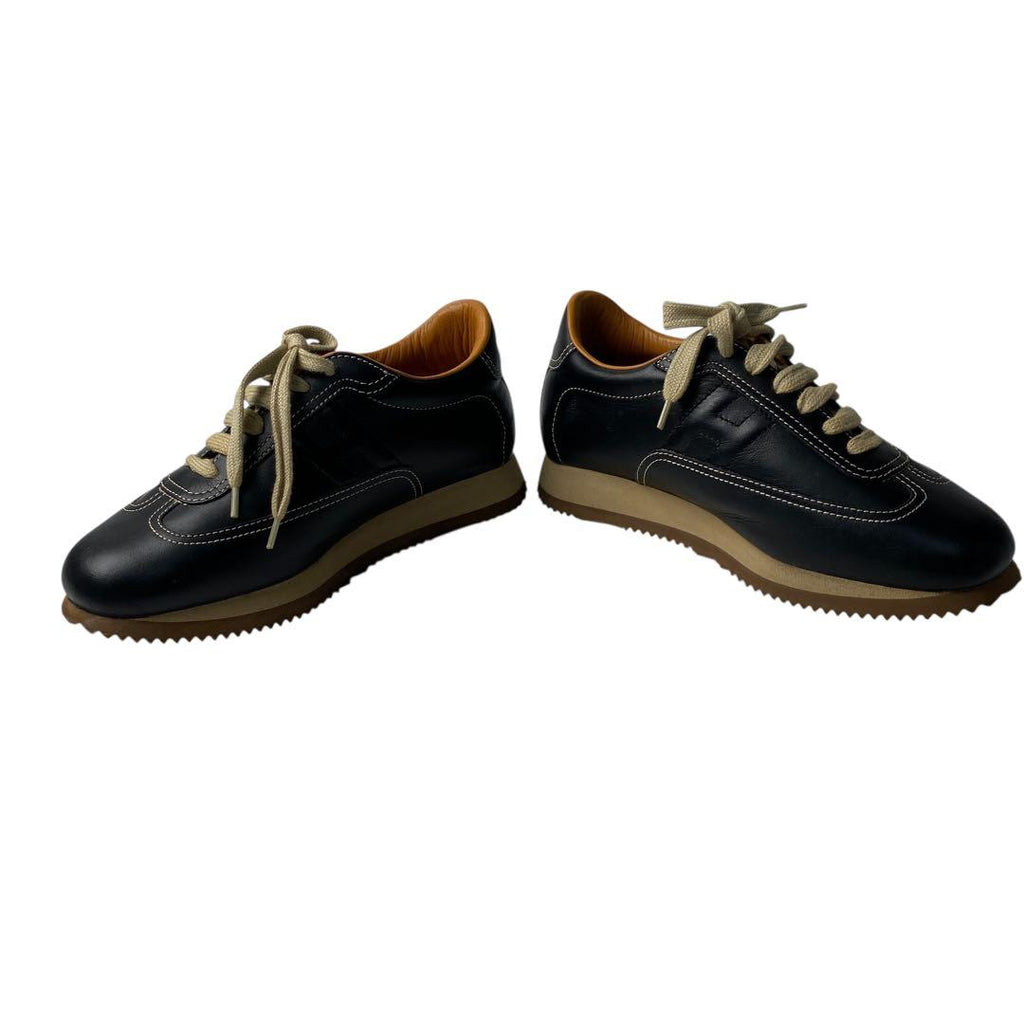 Hermes Quick Leather Sneakers 35 1 2 — view 6