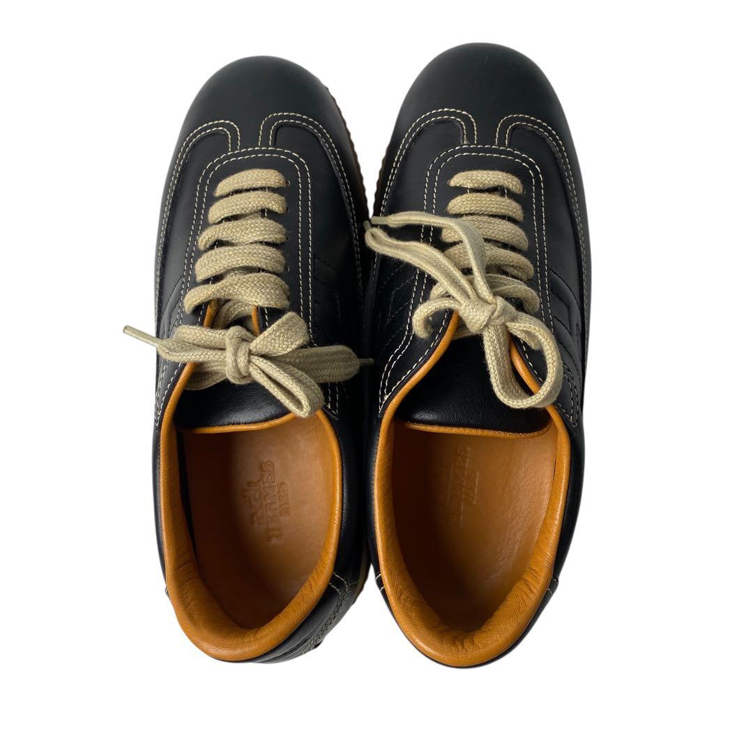 Hermes Quick Leather Sneakers 35 1 2 — view 7