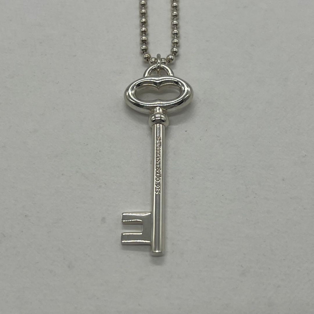 Tiffany & Co Key Motif Ball Chain Necklace — view 4