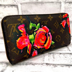 Louis Vuitton Monogram Rose Stevens Sprouse Zippy Wallet — view 2