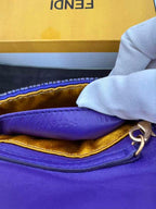 Fendi Nano Baguette Charm Purple Rain Sequins Keychain — view 5