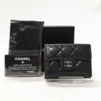 Chanel Lambskin Quilted Trifold Wallet