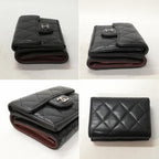 Chanel Lambskin Quilted Trifold Wallet — view 3