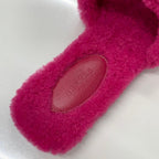 Hermes Oran Shearling Sandals Pink — view 7