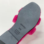 Hermes Oran Shearling Sandals Pink — view 8
