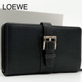 Loewe Senda Wallet Black Zip Around Leather