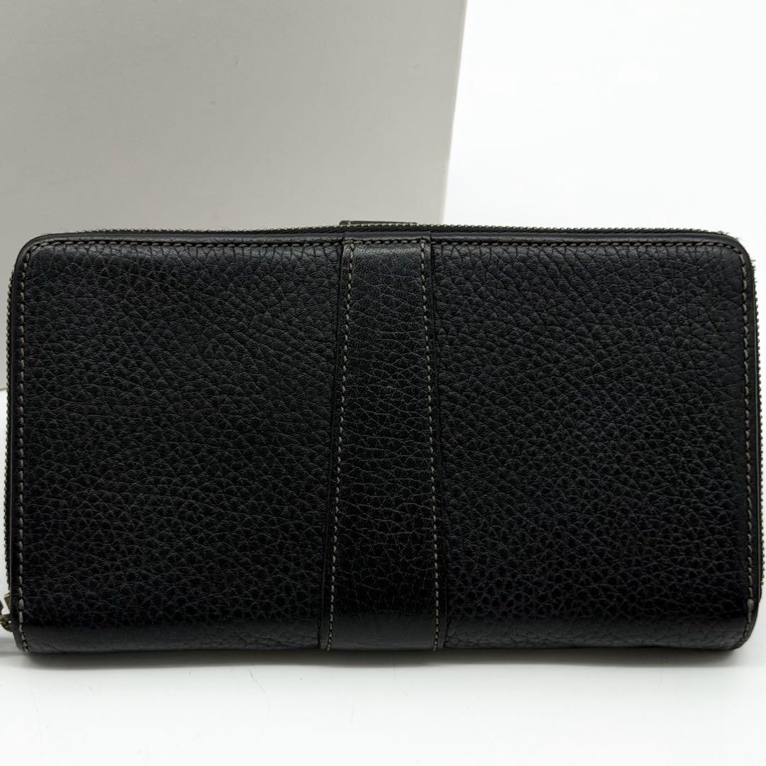Loewe Senda Wallet Black Zip Around Leather — view 3