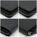 Loewe Senda Wallet Black Zip Around Leather — view 5