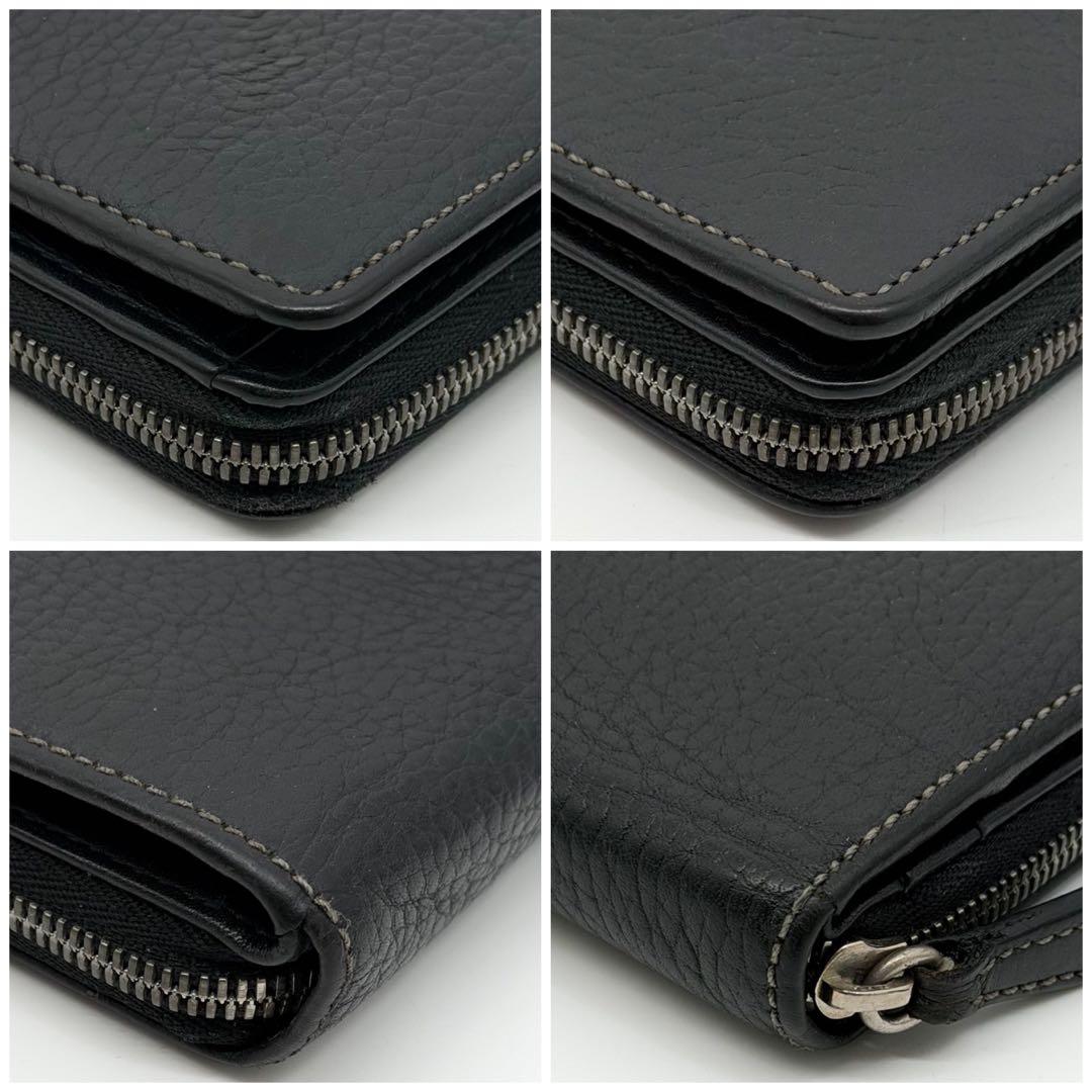 Loewe Senda Wallet Black Zip Around Leather — view 5