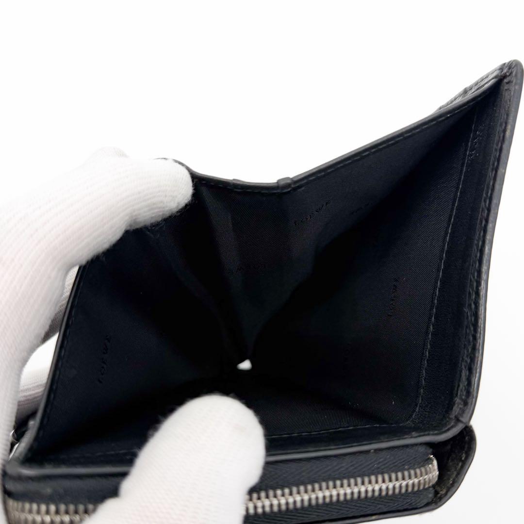Loewe Senda Wallet Black Zip Around Leather — view 7
