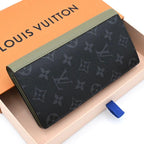 Louis Vuitton Eclipse Portefeuille Brazza Wallet Khaki — view 2